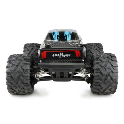 6. Samochód Amewi M-Land Monster Truck 48km/h 4WD 1/16 RTR niebieski