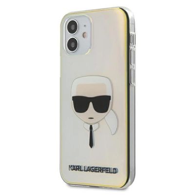 2. Etui Karl Lagerfeld Iridescent Karl's Head na iPhone 12 mini - wielokolorowe