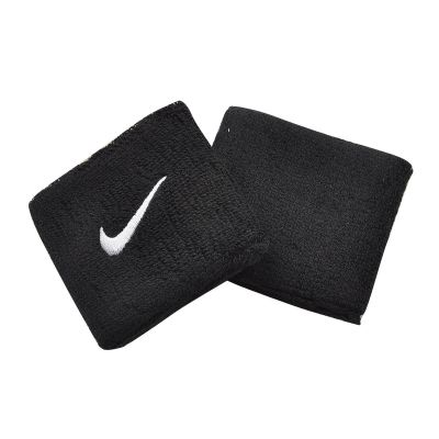 Frotki na rękę Nike Swoosh Wristbands NNN04010OS w kolorze czarnym