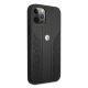 4. Etui BMW Leather Curve Perforate na iPhone 12 / iPhone 12 Pro - czarne