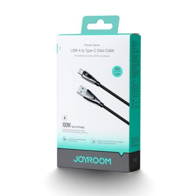 5. Kabel Joyroom Pioneer Series SA31-AC6 USB-A / USB-C 100W 1.2m - czarny