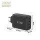 5. Ładowarka sieciowa Tech-Protect NC200W-GaN 4-Porty 200W - czarna
