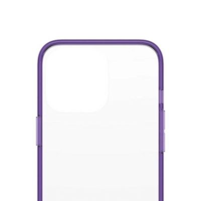 3. Etui PanzerGlass ClearCase antybakteryjne z certyfikatem Military Grade na iPhone 13 Pro - przezroczysto-fioletowe