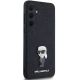 4. Etui Karl Lagerfeld Fixed Glitter Ikonik Logo Metal Pin na Samsung Galaxy A35 - czarne