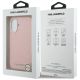 8. Etui Karl Lagerfeld FW Stamped Karl MagSafe na iPhone 16 - różowe