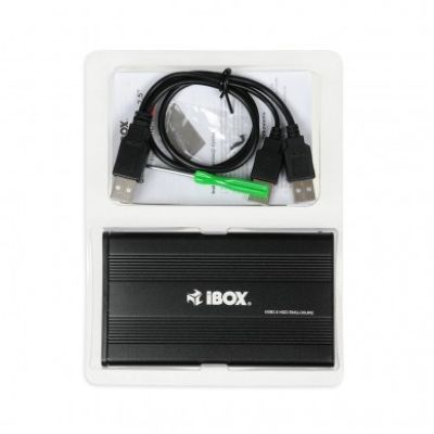4. Obudowa IBOX HD-01 ZEW. 2,5" USB 2.0 IEU2F01 (2.5"; USB 2.0; Aluminium; kolor czarny)