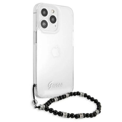 4. Etui Guess Black Pearl na iPhone 13 Pro / iPhone 13 - przezroczyste