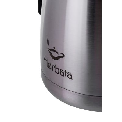 9. PROMIS DZBANEK STALOWY 1,5 L, NADRUK HERBATA TMH15