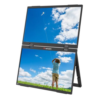 2. Verbatim Portable 15.6" FHD Dual Monitor Essentials Przenośny monitor Czarny 39,6 cm (15.6") LCD 1920 x 1080 px