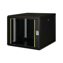 Digitus Szafa sieciowa wisząca Unique 19" 9U rack 600x600, drzwi szyba, czarny, niedzielona, złożona, 100kg