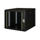 Digitus Szafa sieciowa wisząca Unique 19" 9U rack 600x600, drzwi szyba, czarny, niedzielona, złożona, 100kg