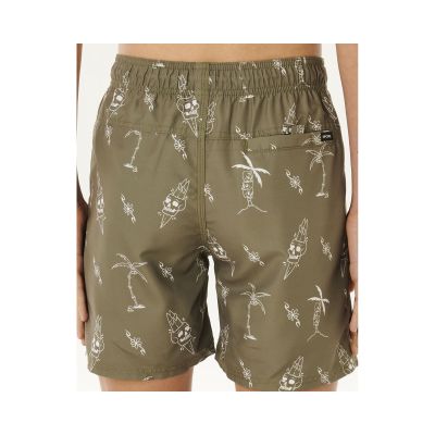 3. Boardshorty chłopięce RIP CURL Eternal Shred Mesh Volley-Boy zielone