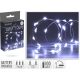 5. LAMPKI DRUCIKI NA BATERIE GIRLANDA 100 LED ZIMNY BIAŁY