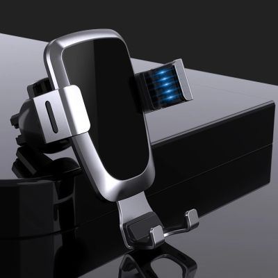 10. Grawitacyjny uchwyt samochodowy do smartfona na kratkę nawiewu czarny (YC08)