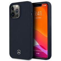 Etui Mercedes Silicone Line na iPhone 13 Pro / iPhone 13 - granatowe