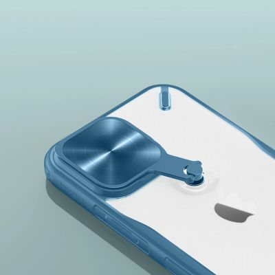 8. Nillkin Cyclops Case wytrzymałe etui z osłoną na aparat i składaną podstawką iPhone 13 Pro czarny