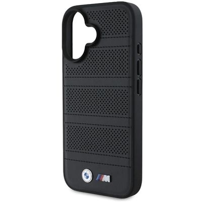 6. Etui BMW M Perforated And Stitched Line MagSafe na iPhone 16 - czarne