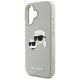 6. Etui Karl Lagerfeld HC 3D Rubber Double Heads na iPhone 16 - beżowe