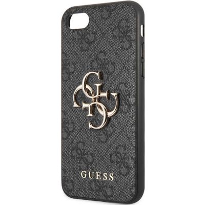 6. Etui Guess 4G Big Metal Logo na iPhone 7 / 8 / SE 2020 / SE 2022 - szare
