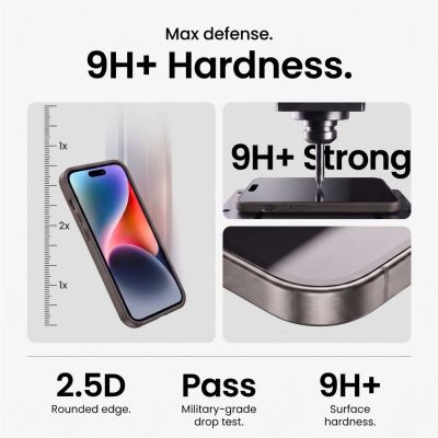 3. Szkło hartowane Tech-Protect Easy Set+ 2-Pack na wyświetlacz oraz szkło hartowane na obiektyw na iPhone 18 Pro Max
