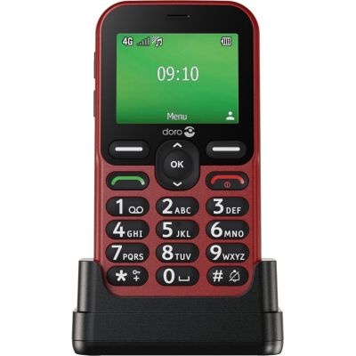 9. Doro Leva E10 6,1 cm (2.4") 118,9 g Czerwony Telefon dla seniora