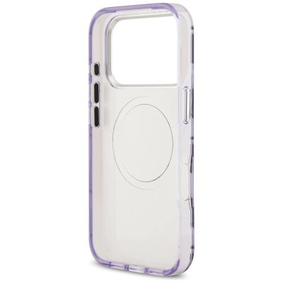 7. Etui Karl Lagerfeld IML KL Monogram MagSafe na iPhone 17 Pro Max - fioletowe