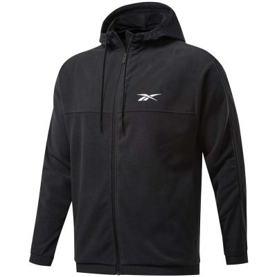 7. Bluza Reebok Workout Ready Fleece Full Zip Hoodie M FS8450
