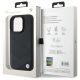 8. Etui BMW Sign Leather Crossing Lines Pattern na iPhone 16 Pro Max - czarne