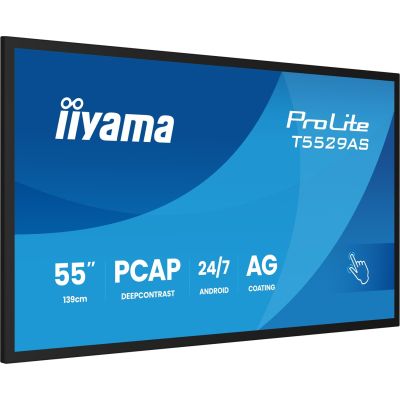 5. Monitor dotykowy IIYAMA 139cm (55") T5529AS-B1AG 16:9 M-Touch 2xHDMI+UBS-C (Speditionsversand)