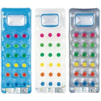 3. MATERAC PLAŻOWY FASHION 190x70CM 27131  NIEBIESKI