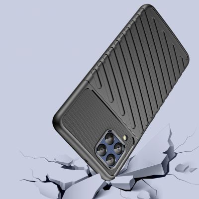 4. Thunder Case elastyczne pancerne etui pokrowiec Samsung Galaxy M53 5G czarny