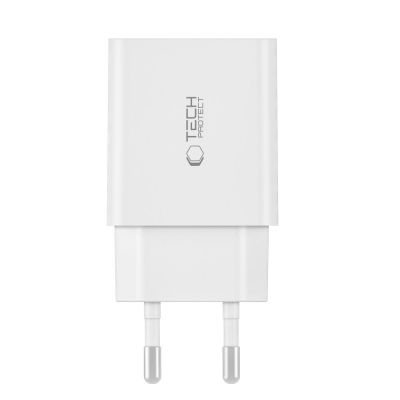 2. Ładowarka Tech-Protect C35W sieciowa 2x USB-C PD 35W - biała