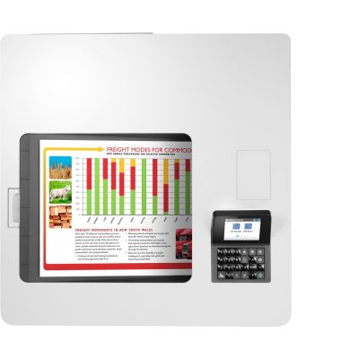 5. HP Color LaserJet Enterprise Drukarka M554dn, Drukowanie, Drukowanie za pośrednictwem portu USB z przodu urządzenia; Drukowanie dwustronne