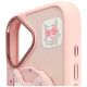 9. Etui Nimmy Glasses Cool Cat MagSafe na iPhone 16 - różowe
