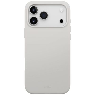 2. Etui UNIQ Lino na iPhone 17 Pro Max Magclick Charging - szare