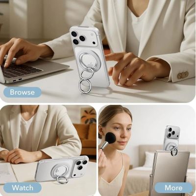 2. Uchwyt ESR Magnetic HaloLock MagSafe na telefon - biały