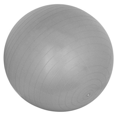 15. PIŁKA GIMNASTYCZNA DO ĆWICZEŃ FITNESS 75CM ANTIBURST SZARA