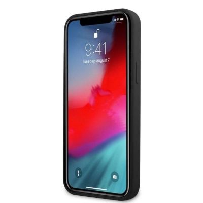 5. Etui AMG Silicone Big Logo na iPhone 12 Pro Max - czarne