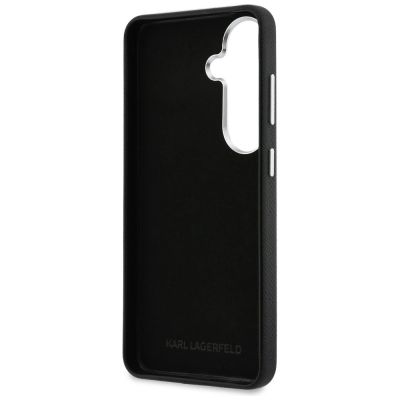 7. Etui Karl Lagerfeld Grained Signature Metal Resin Logo na Samsung Galaxy S26 - czarne