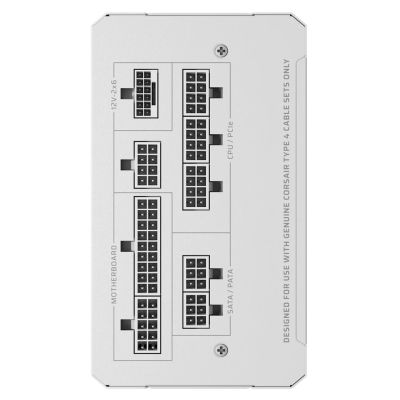 3. Corsair RM Series RM1000e moduł zasilaczy 1000 W 24-pin ATX ATX Biały