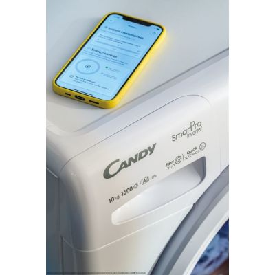 14. Candy Smart Pro Inverter CO 474TWM6/1-S pralka Od przodu 7 kg 1400 RPM Biały