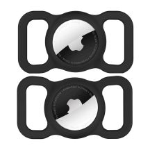 Etui Wozinsky WEA-01 na Apple AirTag silikonowe na obrożę psa lub kota - czarne