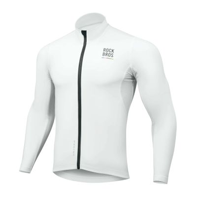 Bluza rowerowa Rockbros TLWT001 ROAD TO SKY wiatroszczelna ocieplana L - biała
