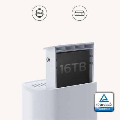 11. Zestaw kamer zewnętrznych Baseus Security N1 2K 3x kamera + stacja bazowa - biały