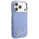 4. Etui Karl Lagerfeld Grained with Resin Signature Logo MagSafe na iPhone 18 Pro / 17 Pro - jasnoniebieskie