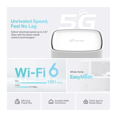 4. TP-Link Archer NX210 router bezprzewodowy Gigabit Ethernet Dual-band (2.4 GHz/5 GHz) 5G Biały