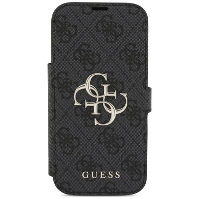 3. Etui Guess Book 4G Metal Logo na iPhone 17 Pro - czarne