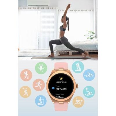 7. Smartwatch Gravity Różowe Złoto Różowy GT25-2