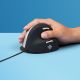 4. Ergonomiczna mysz dla praworęcznych R-Go Pele HE USB duża czarna/srebrna retail