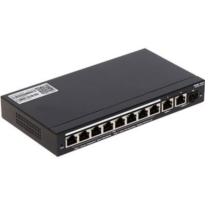 7. Ruijie Networks RG-ES210GS-P łącza sieciowe Zarządzany L2 Gigabit Ethernet (10/100/1000) Obsługa PoE Czarny